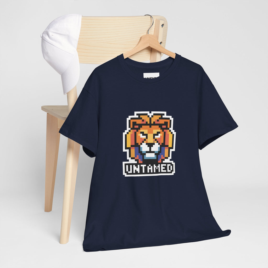UNTAMED Pixel Lion | Unisex Heavy Cotton Tee