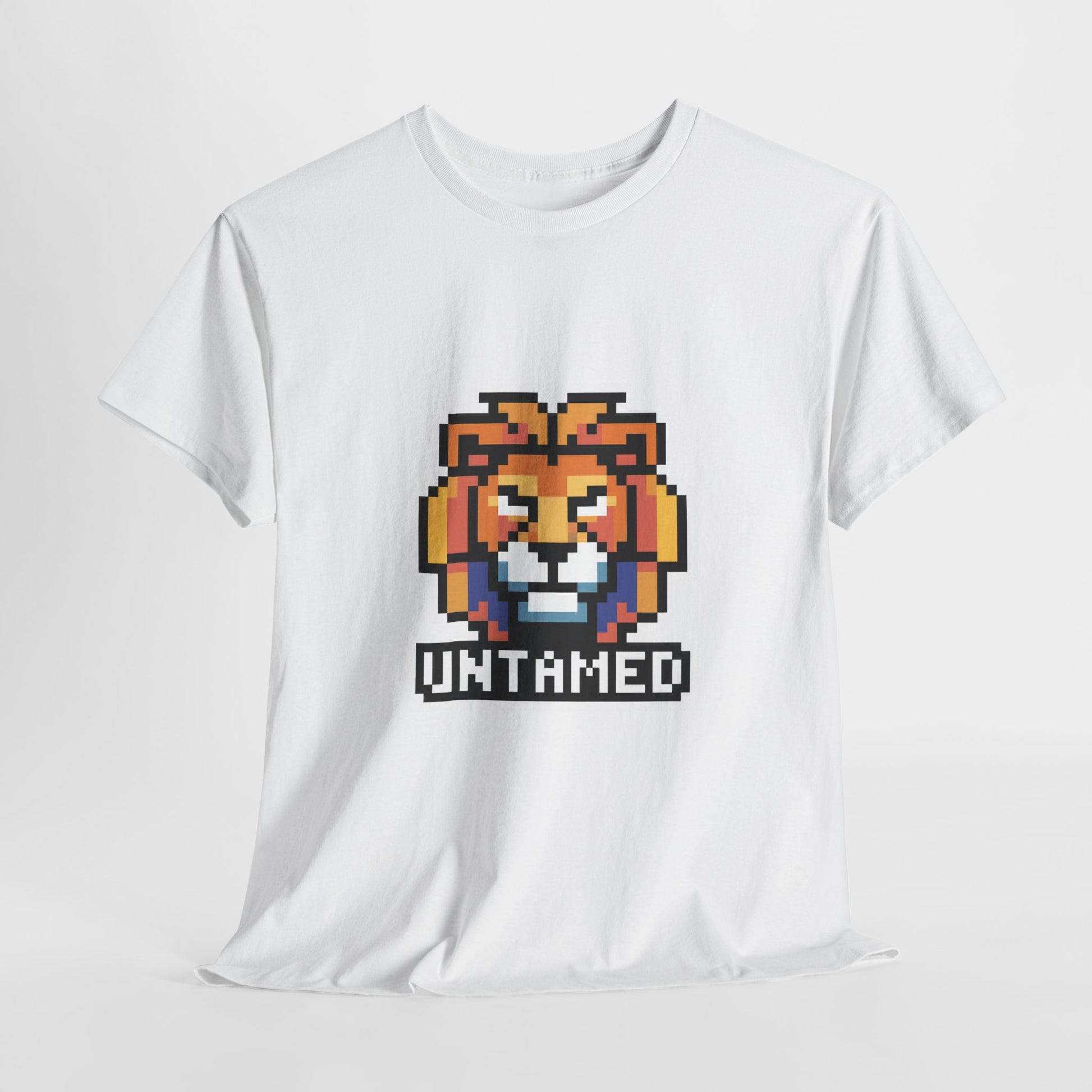 UNTAMED Pixel Lion | Unisex Heavy Cotton Tee
