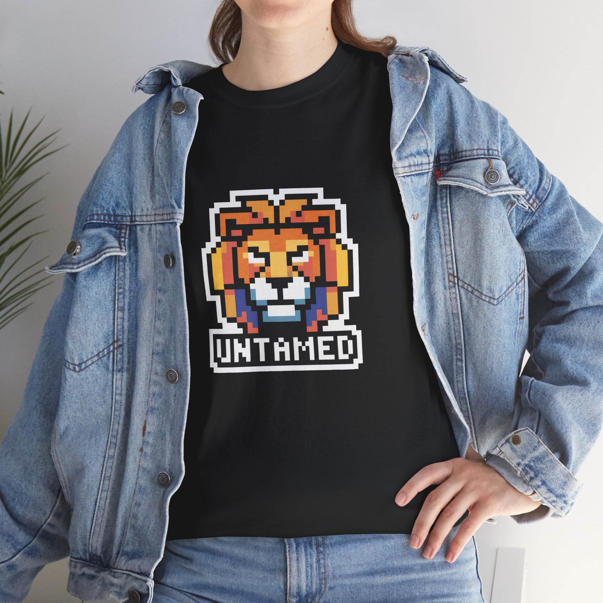 UNTAMED Pixel Lion | Unisex Heavy Cotton Tee