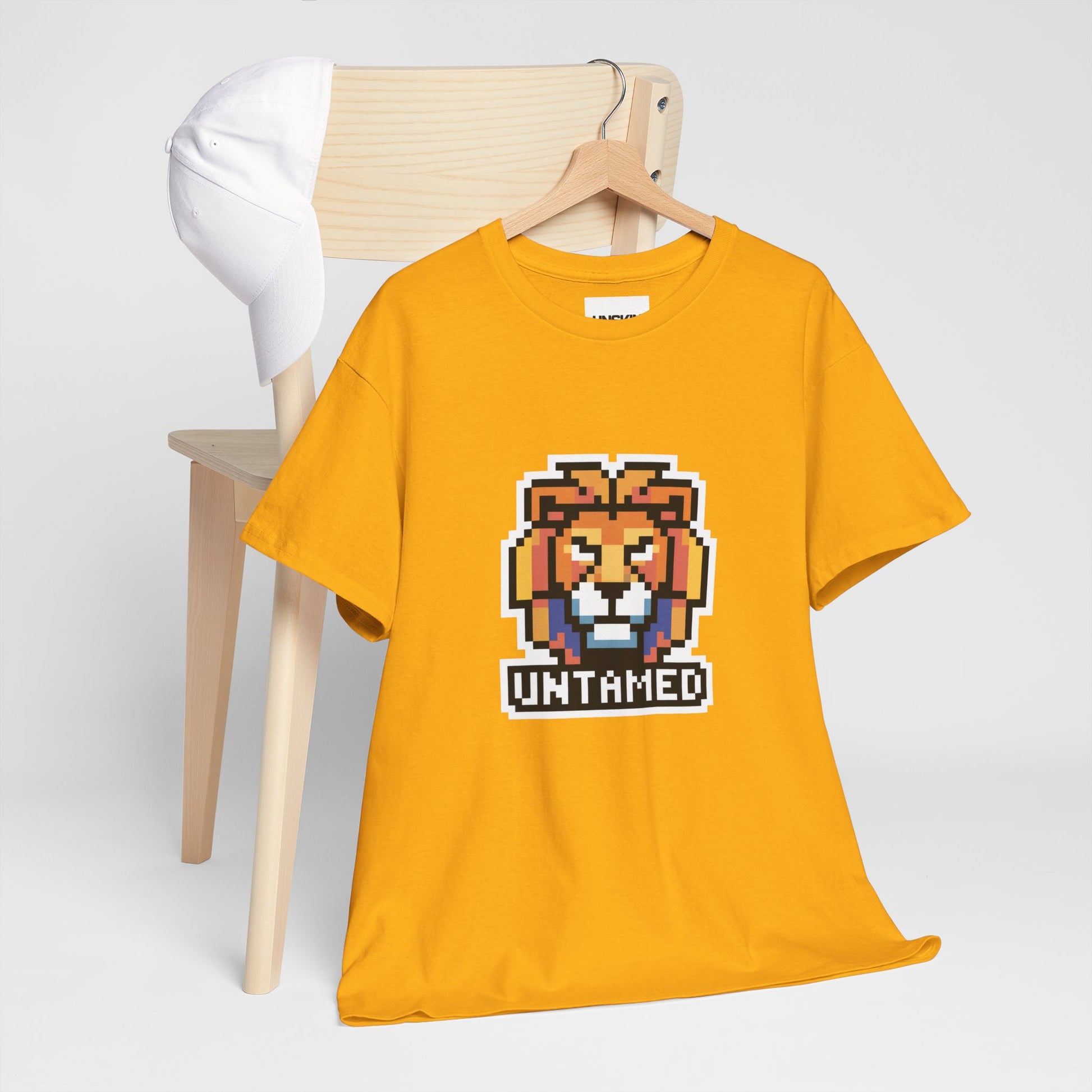 UNTAMED Pixel Lion | Unisex Heavy Cotton Tee