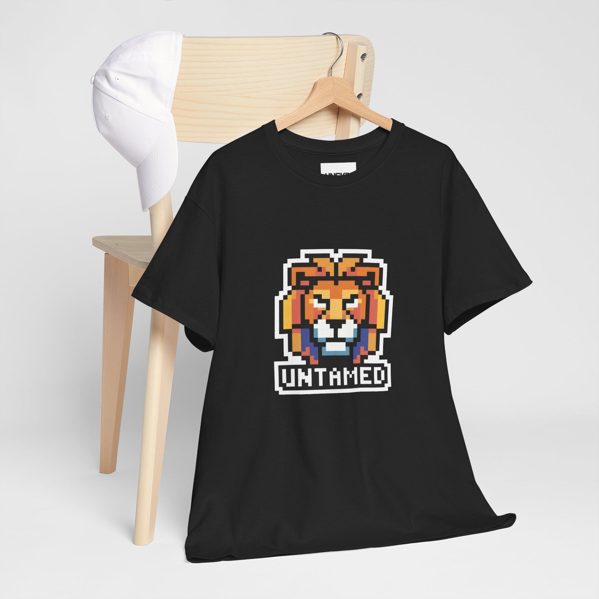 UNTAMED Pixel Lion | Unisex Heavy Cotton Tee