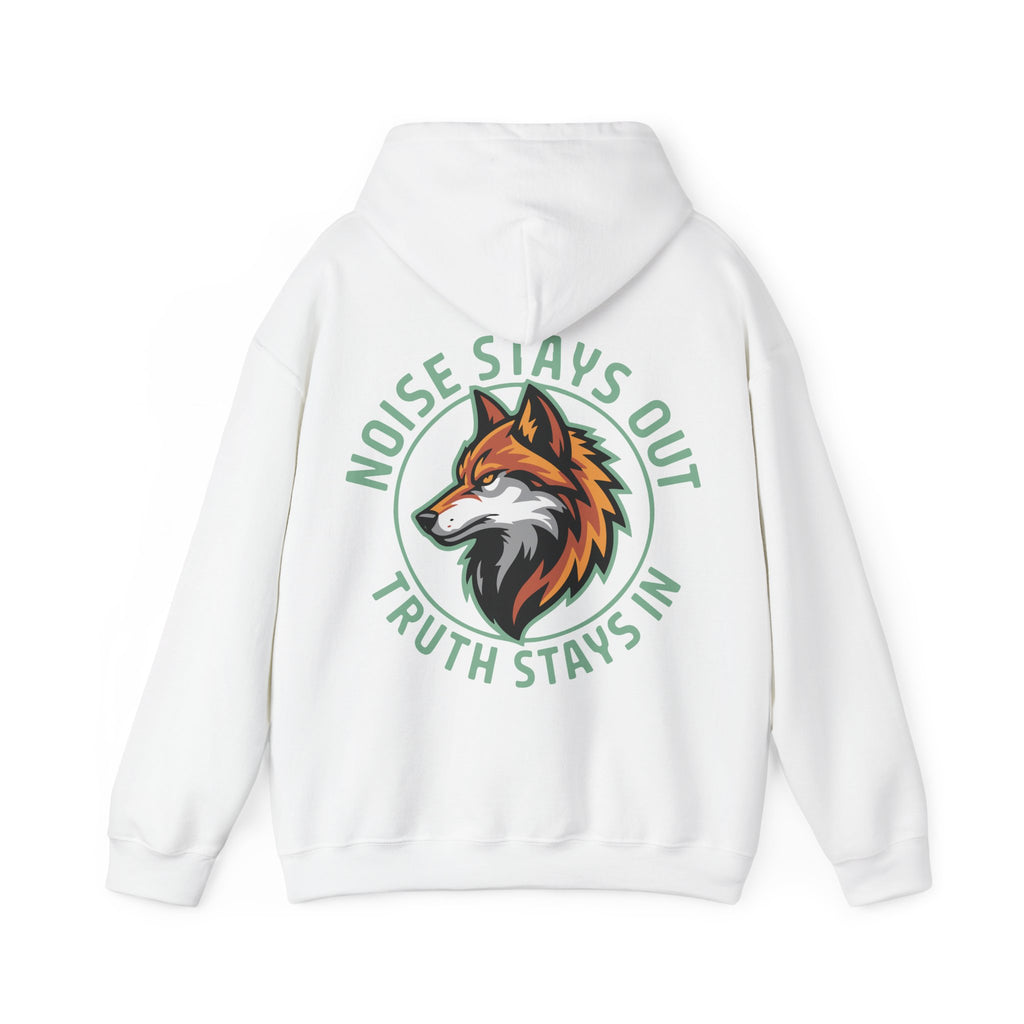 Unisex Heavy Blend Hoodie / NOISE STAYS OUT TRUTH STAYS IN