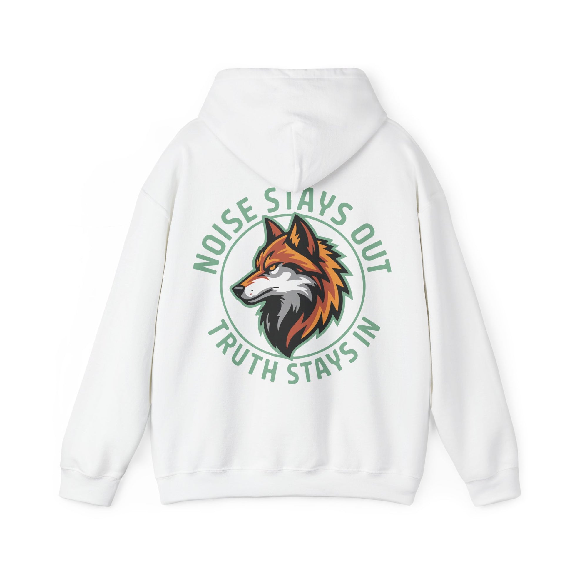 Unisex Heavy Blend Hoodie / NOISE STAYS OUT TRUTH STAYS IN
