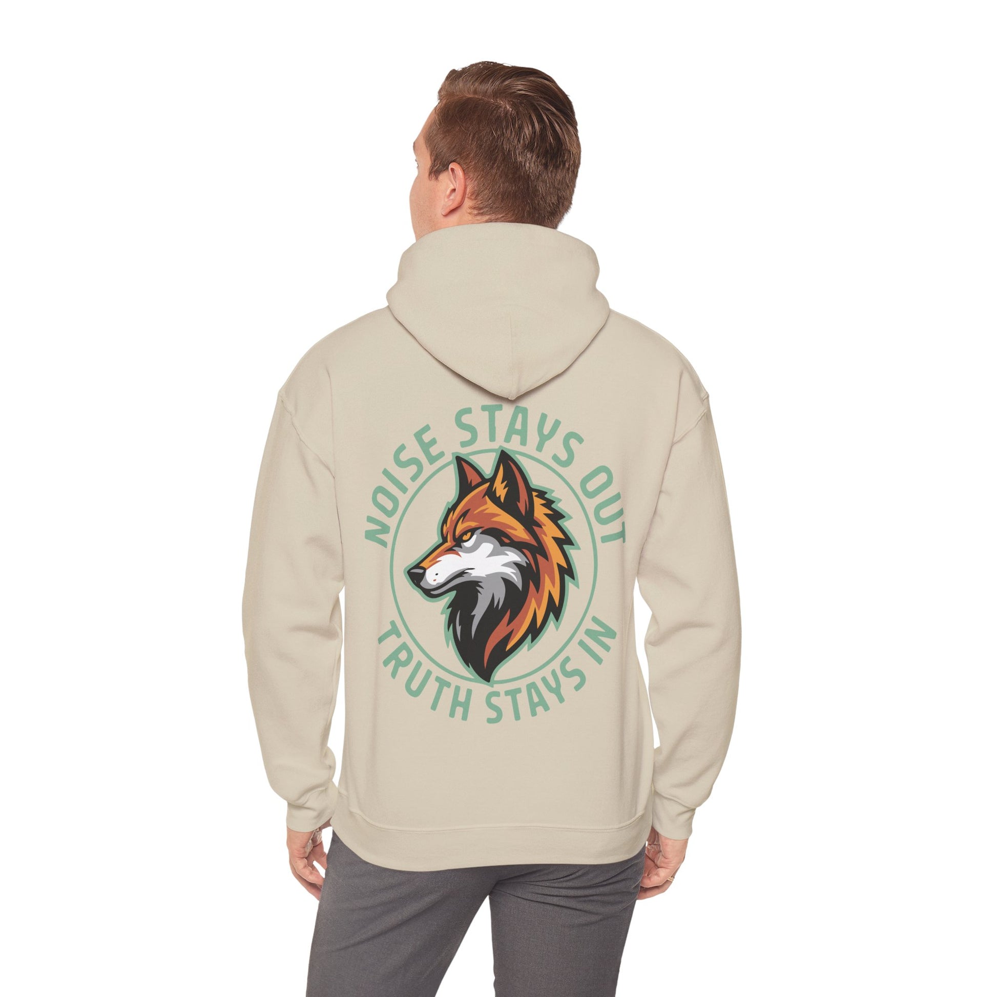 Unisex Heavy Blend Hoodie / NOISE STAYS OUT TRUTH STAYS IN