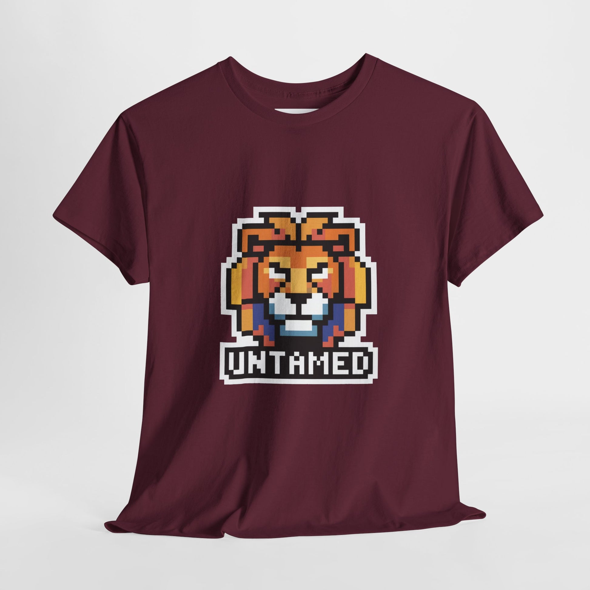 UNTAMED Pixel Lion | Unisex Heavy Cotton Tee