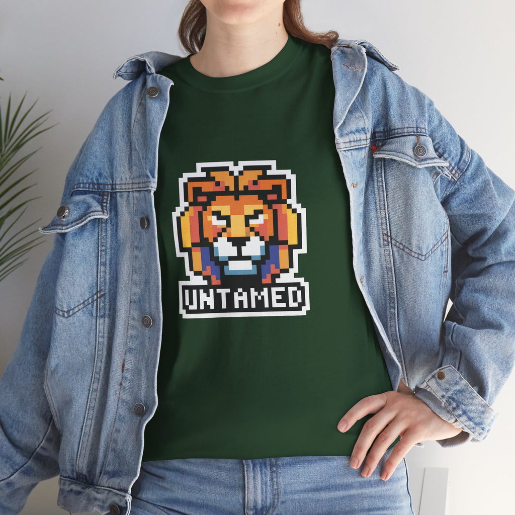 UNTAMED Pixel Lion | Unisex Heavy Cotton Tee