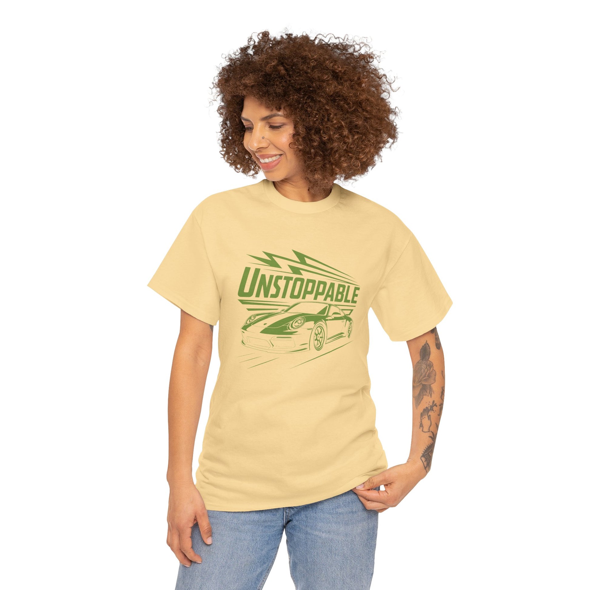 UNSTOPPABLE - Bold Porsche-Inspired  | Unisex Heavy Cotton Tee