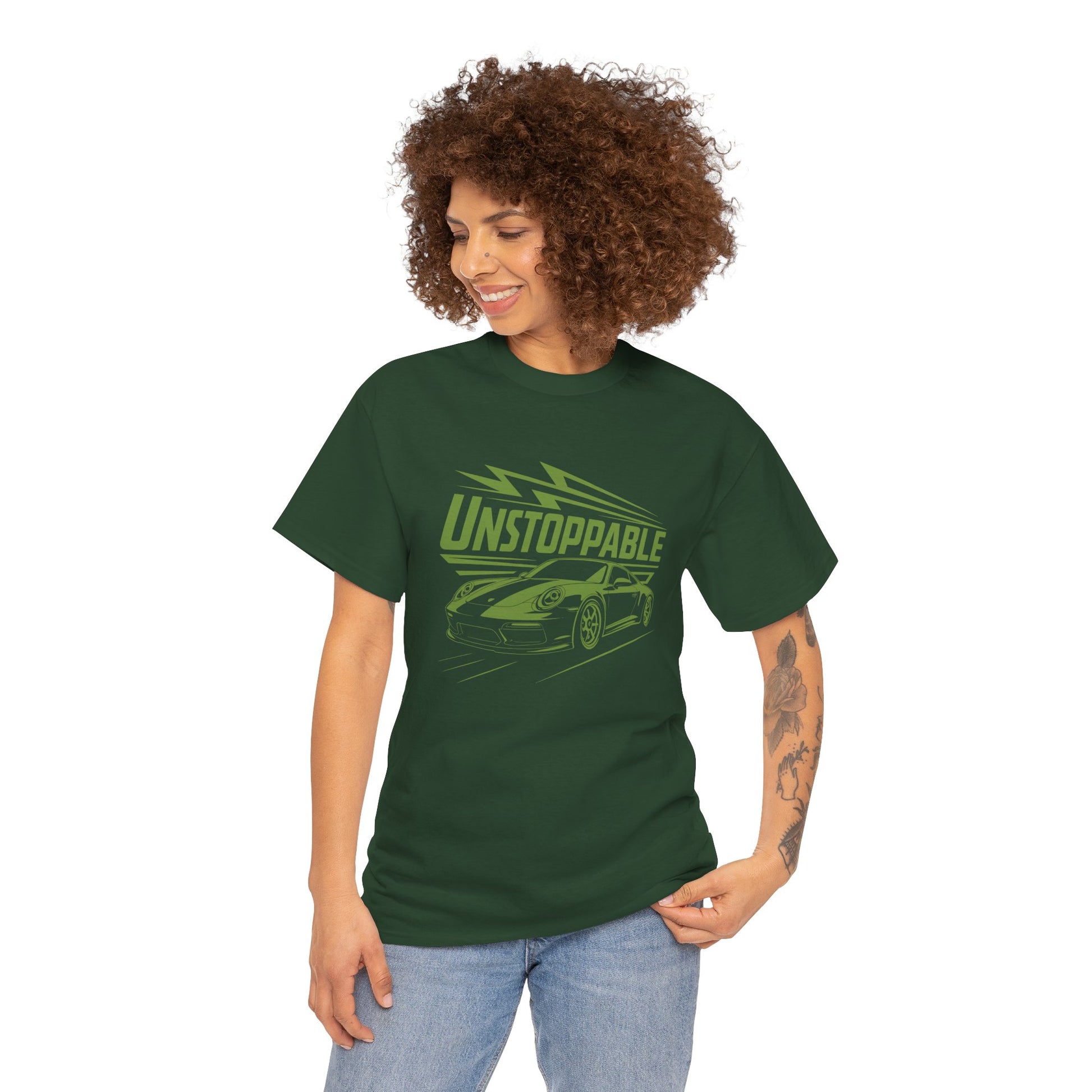 UNSTOPPABLE - Bold Porsche-Inspired  | Unisex Heavy Cotton Tee