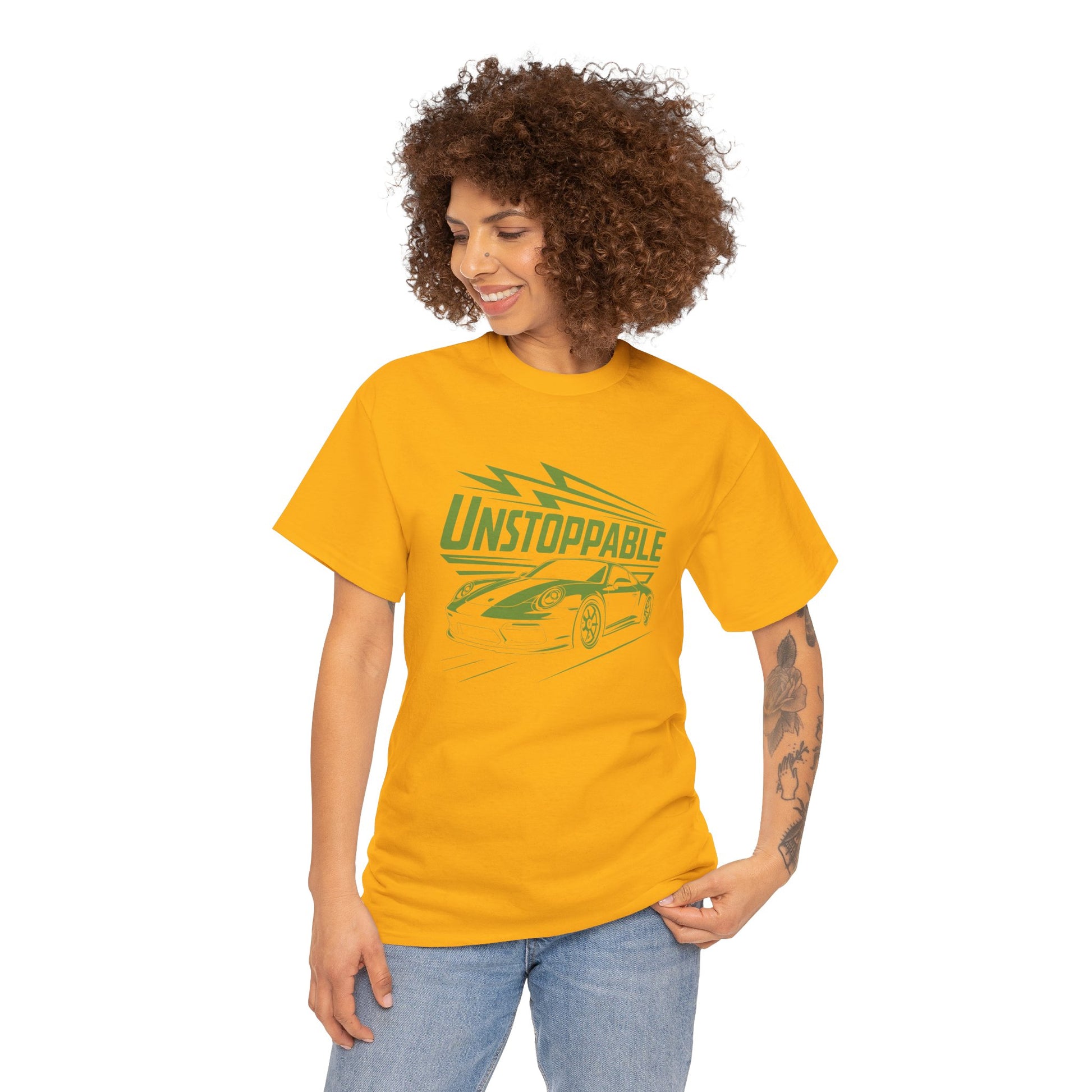 UNSTOPPABLE - Bold Porsche-Inspired  | Unisex Heavy Cotton Tee