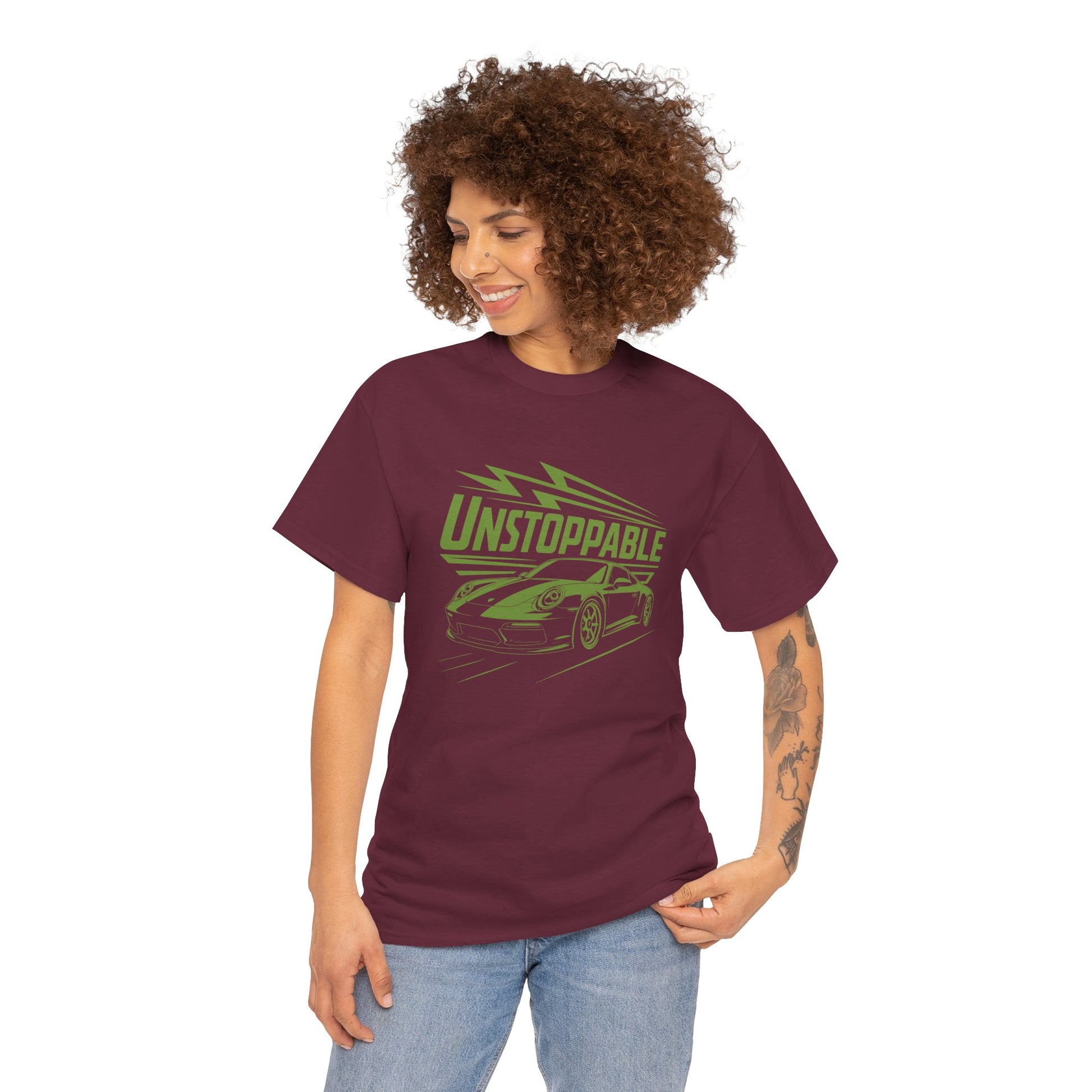 UNSTOPPABLE - Bold Porsche-Inspired  | Unisex Heavy Cotton Tee
