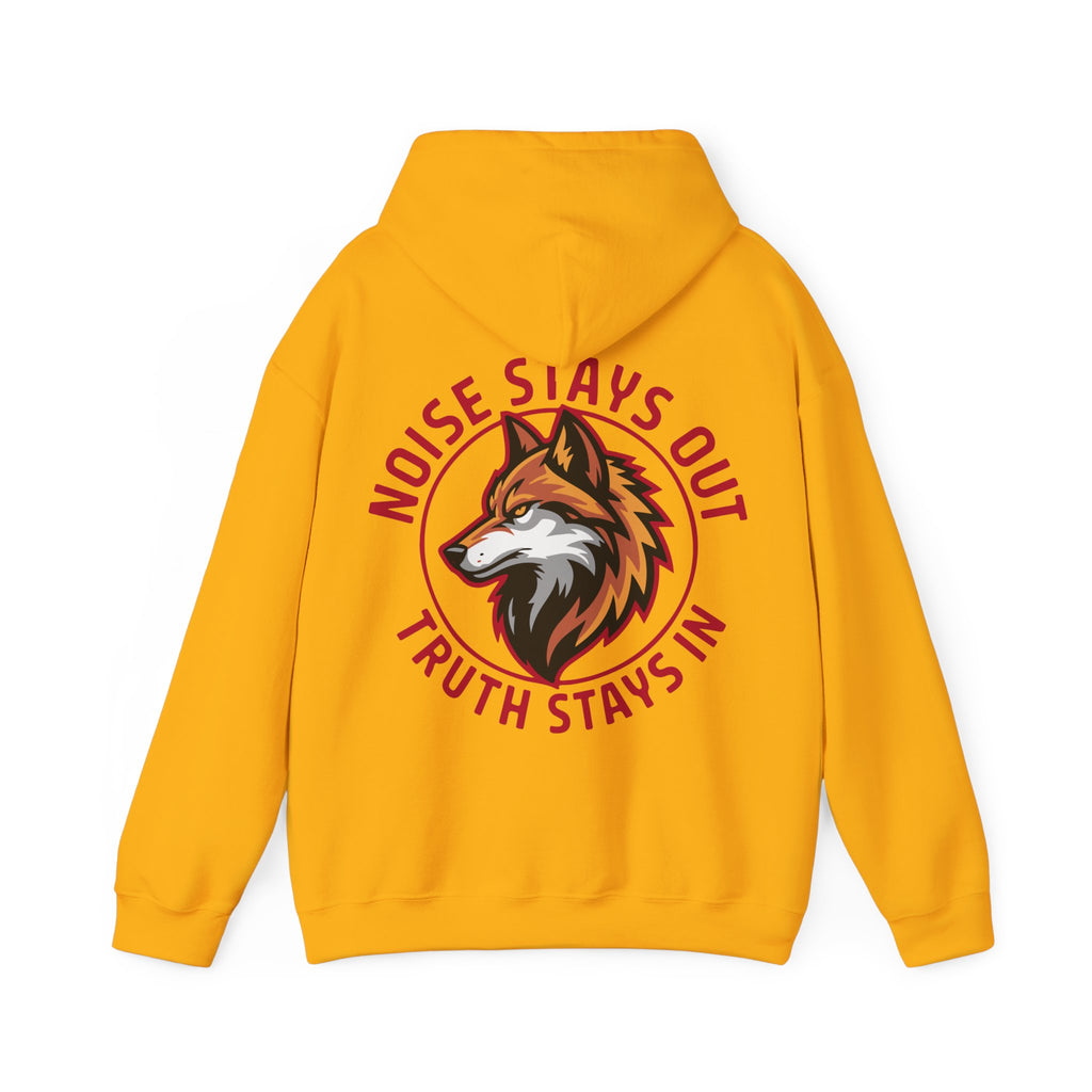 Unisex Heavy Blend Hoodie / NOISE STAYS OUT TRUTH STAYS IN