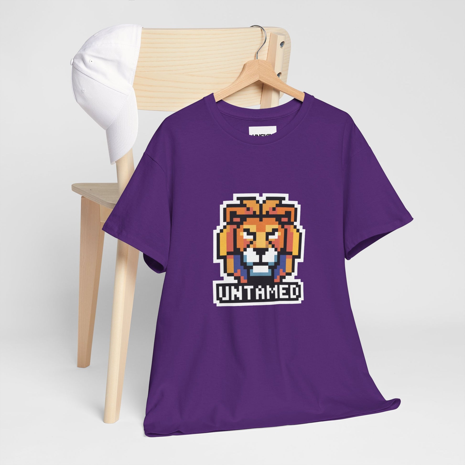 UNTAMED Pixel Lion | Unisex Heavy Cotton Tee