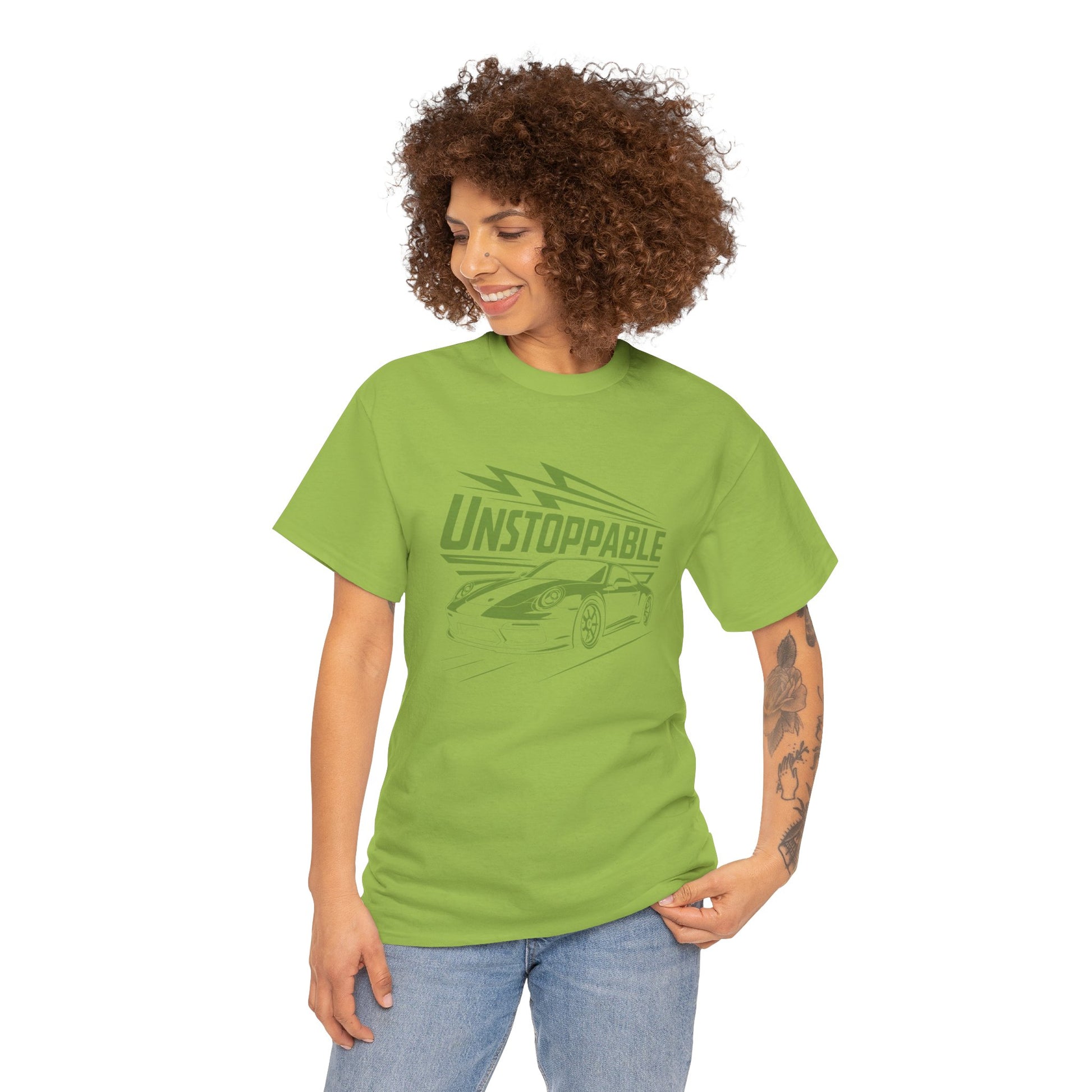 UNSTOPPABLE - Bold Porsche-Inspired  | Unisex Heavy Cotton Tee