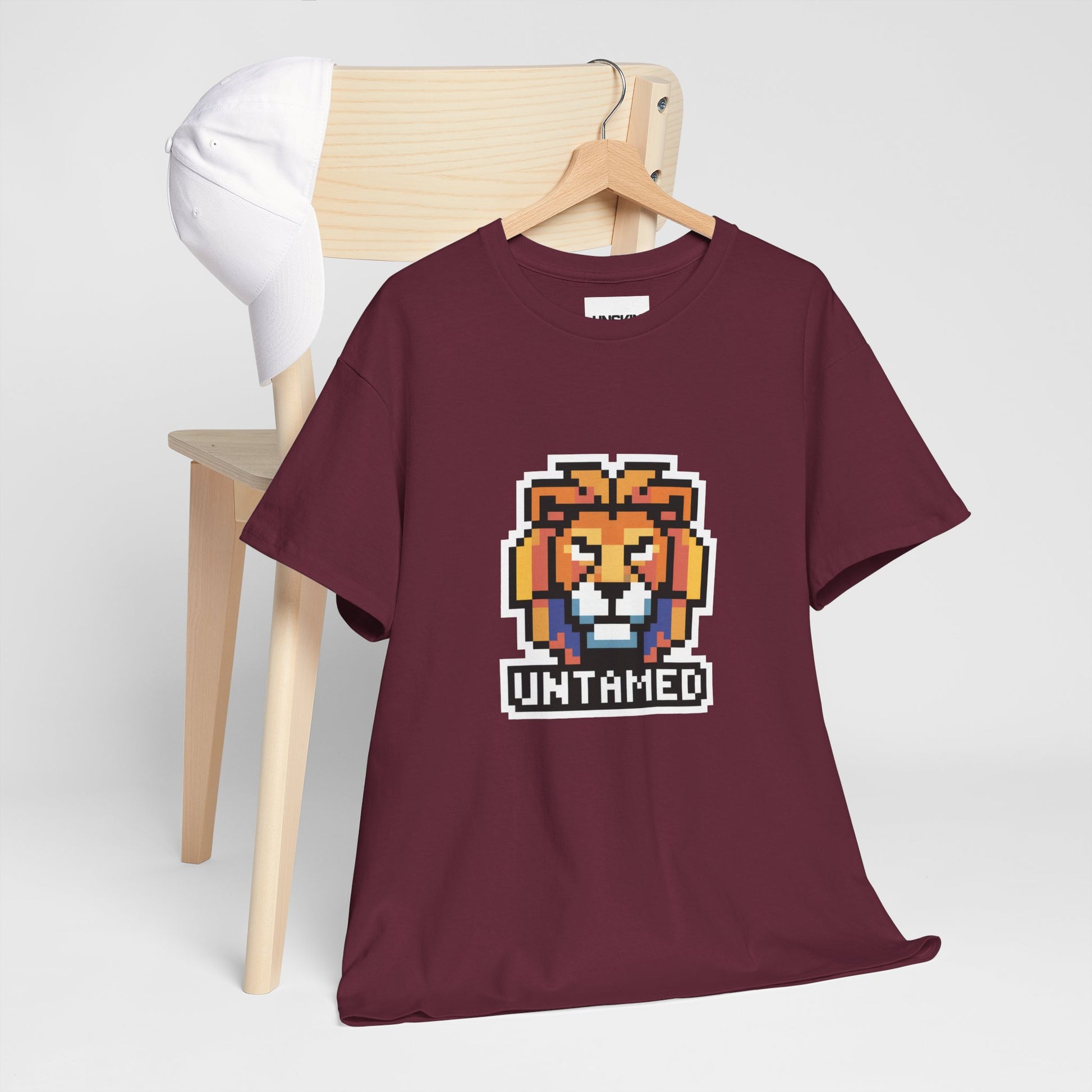 UNTAMED Pixel Lion | Unisex Heavy Cotton Tee