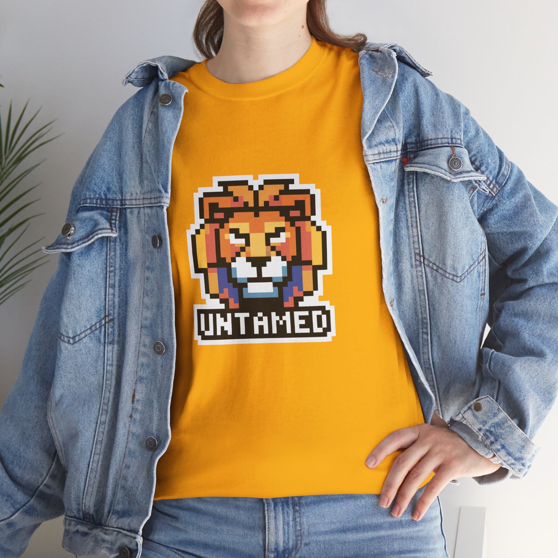 UNTAMED Pixel Lion | Unisex Heavy Cotton Tee