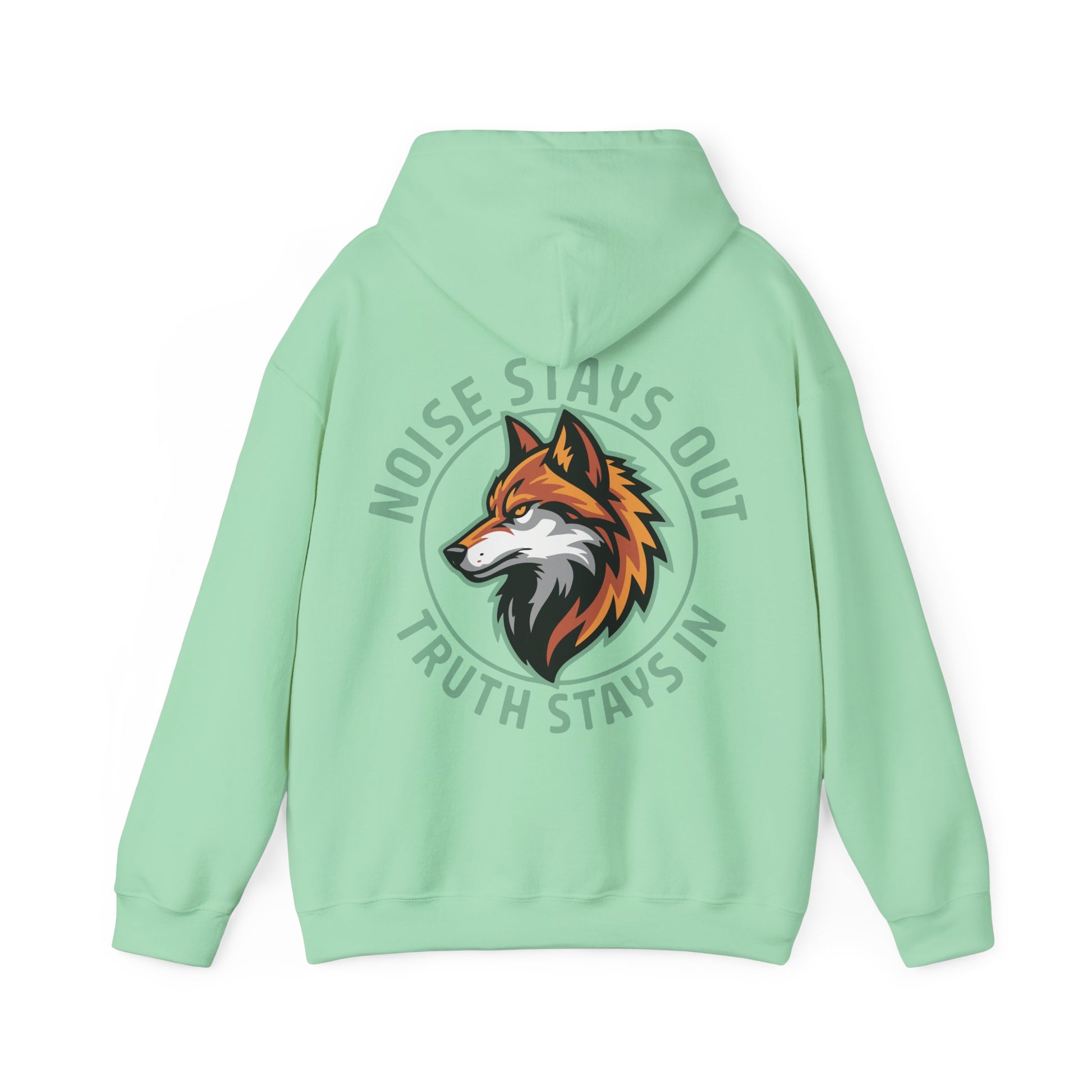 Unisex Heavy Blend Hoodie / NOISE STAYS OUT TRUTH STAYS IN