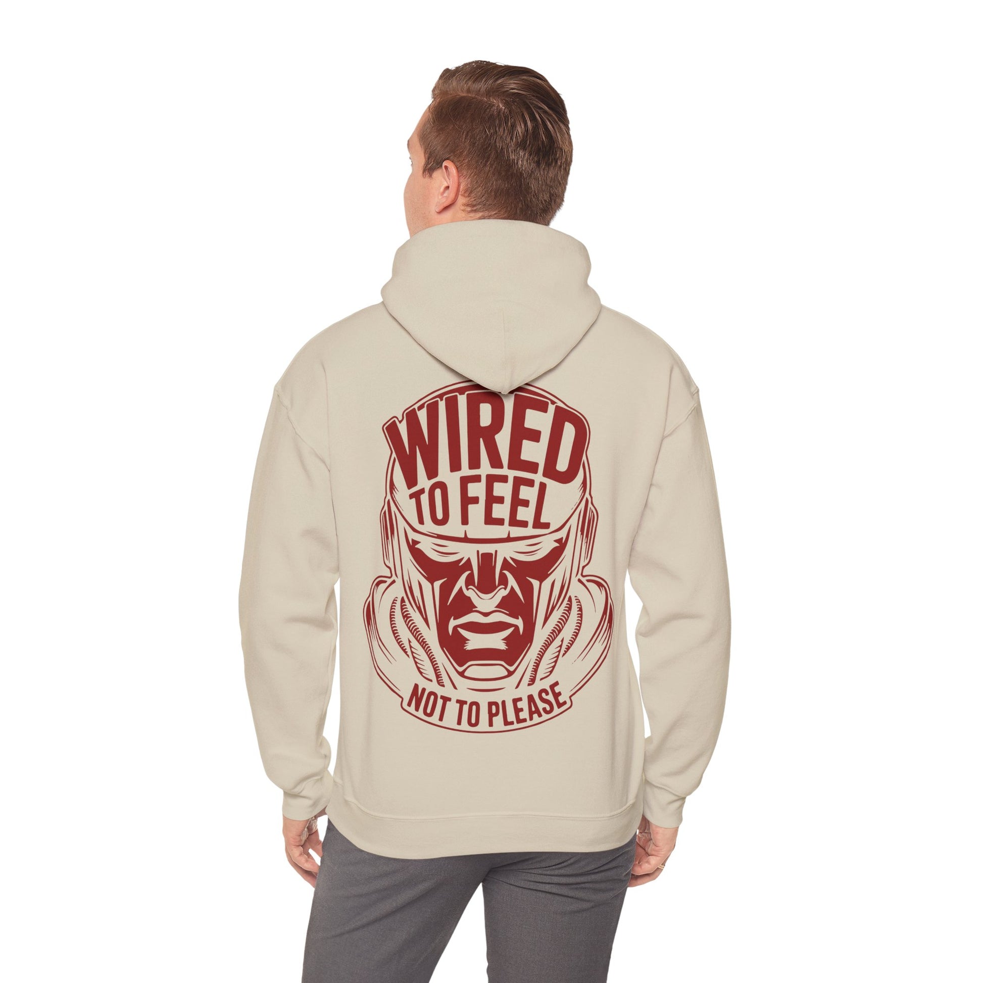 Unisex Heavy Blend Hoodie / WIRED TO FEEL NOT TO PEASE