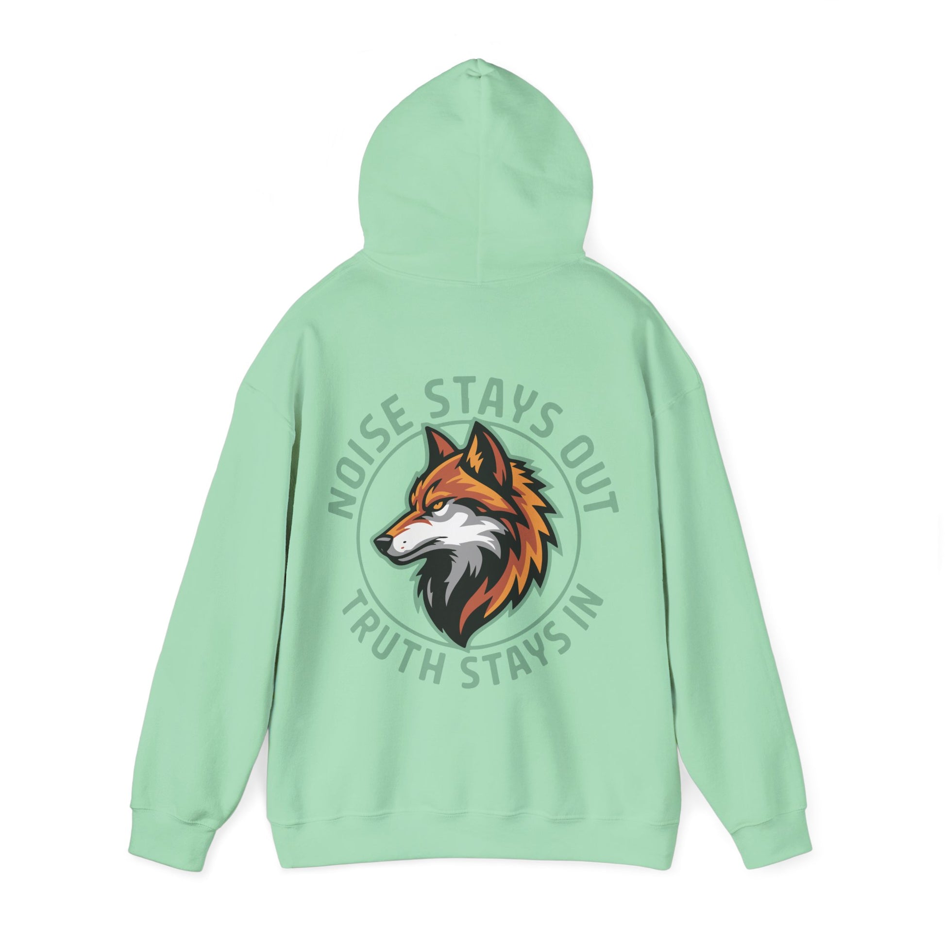 Unisex Heavy Blend Hoodie / NOISE STAYS OUT TRUTH STAYS IN