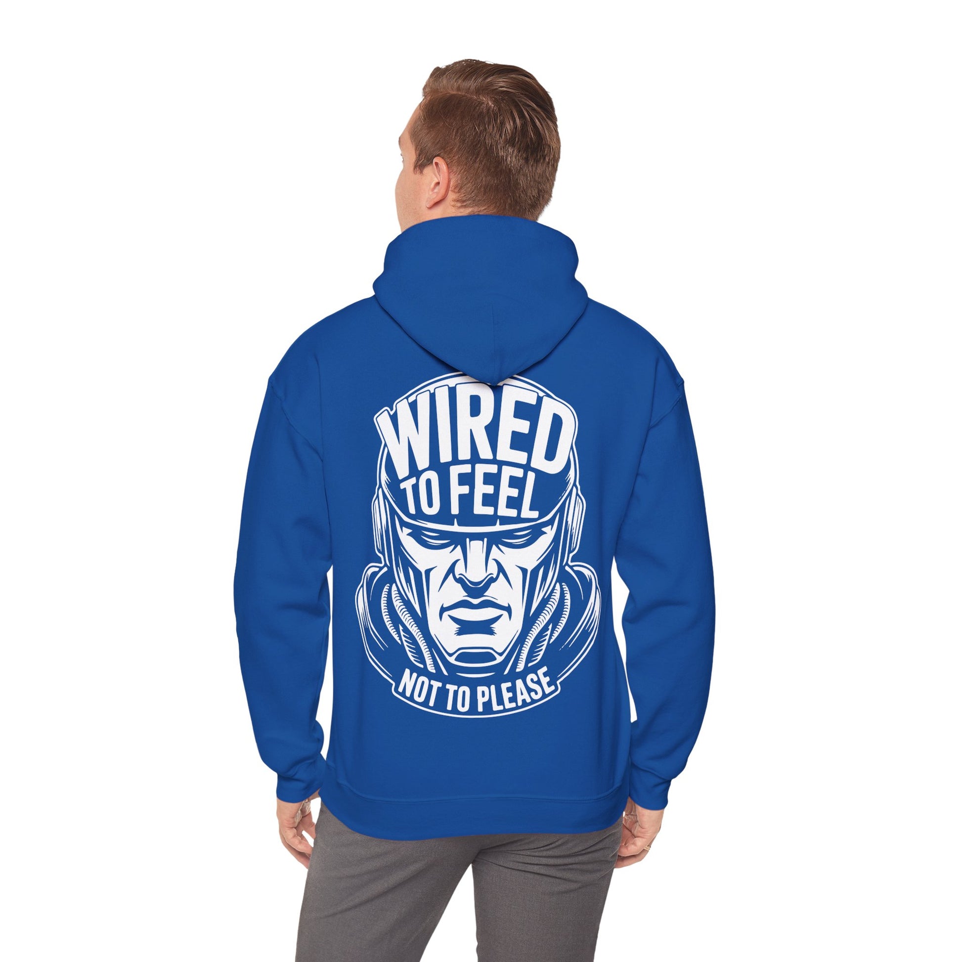 Unisex Heavy Blend Hoodie / WIRED TO FEEL NOT TO PEASE