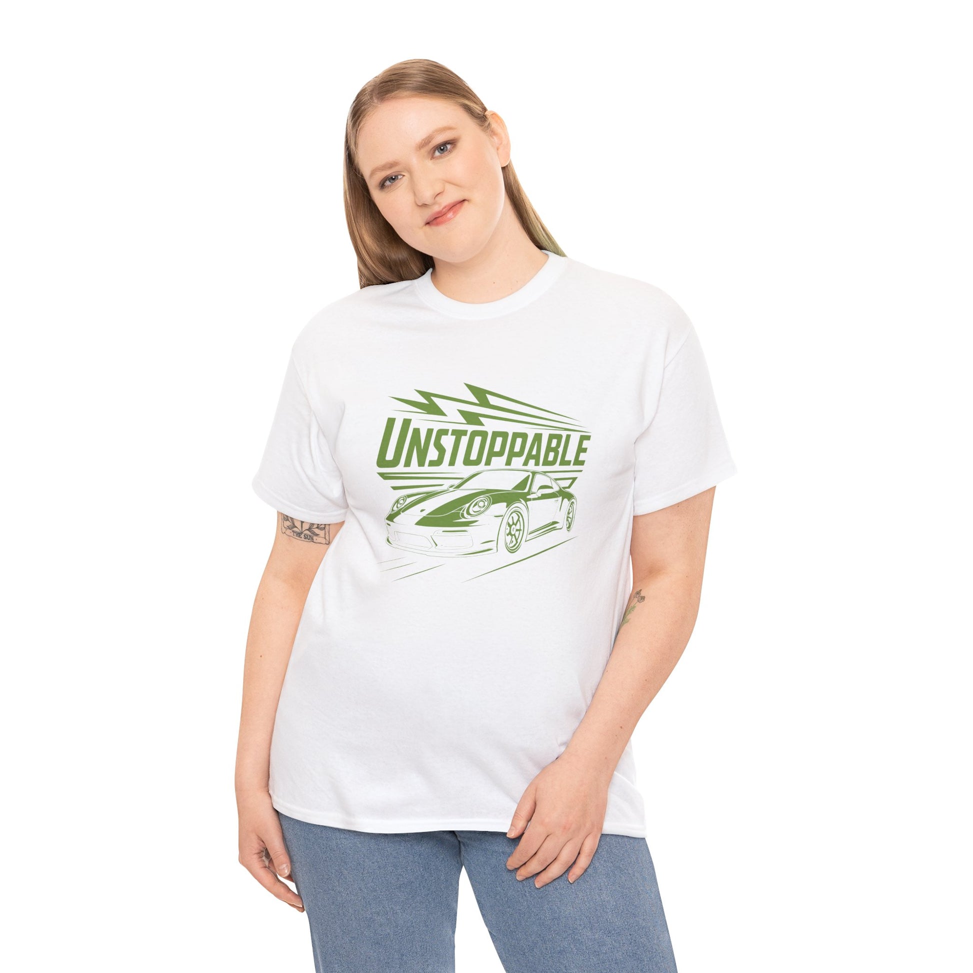 UNSTOPPABLE - Bold Porsche-Inspired  | Unisex Heavy Cotton Tee