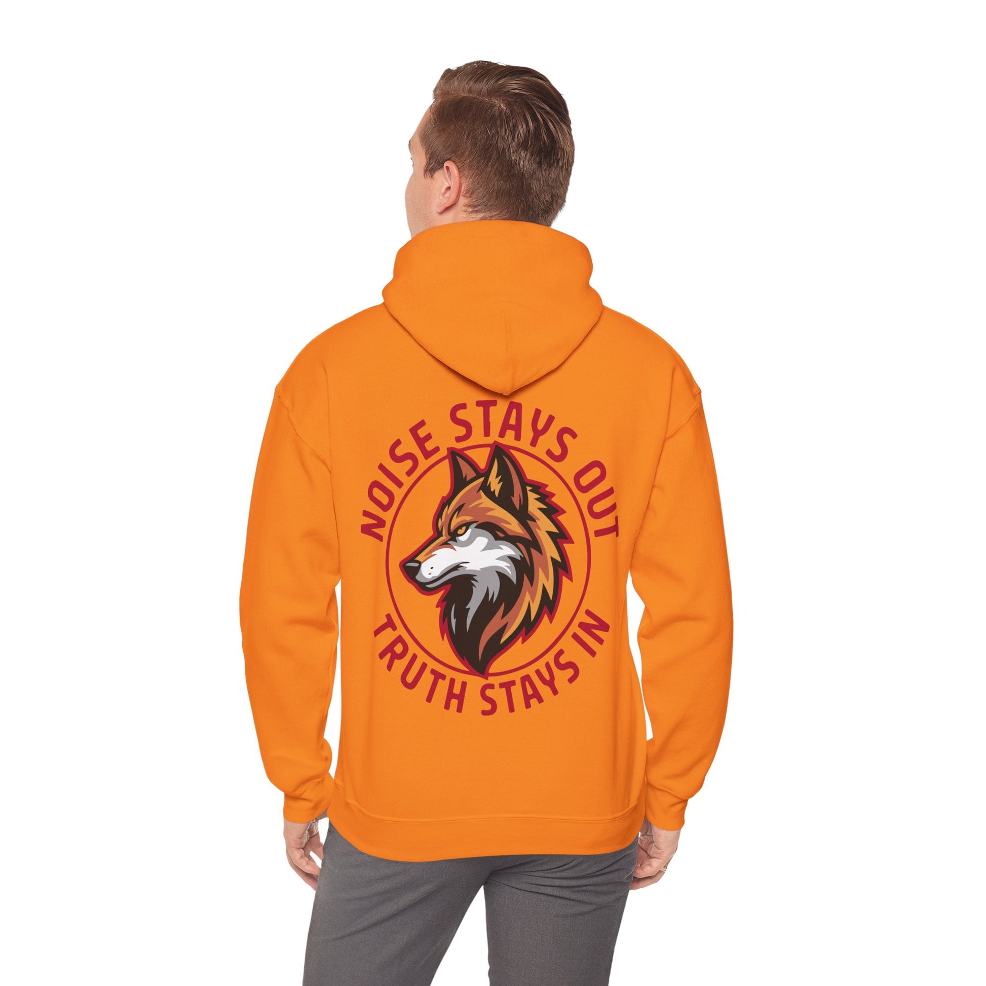 Unisex Heavy Blend Hoodie / NOISE STAYS OUT TRUTH STAYS IN