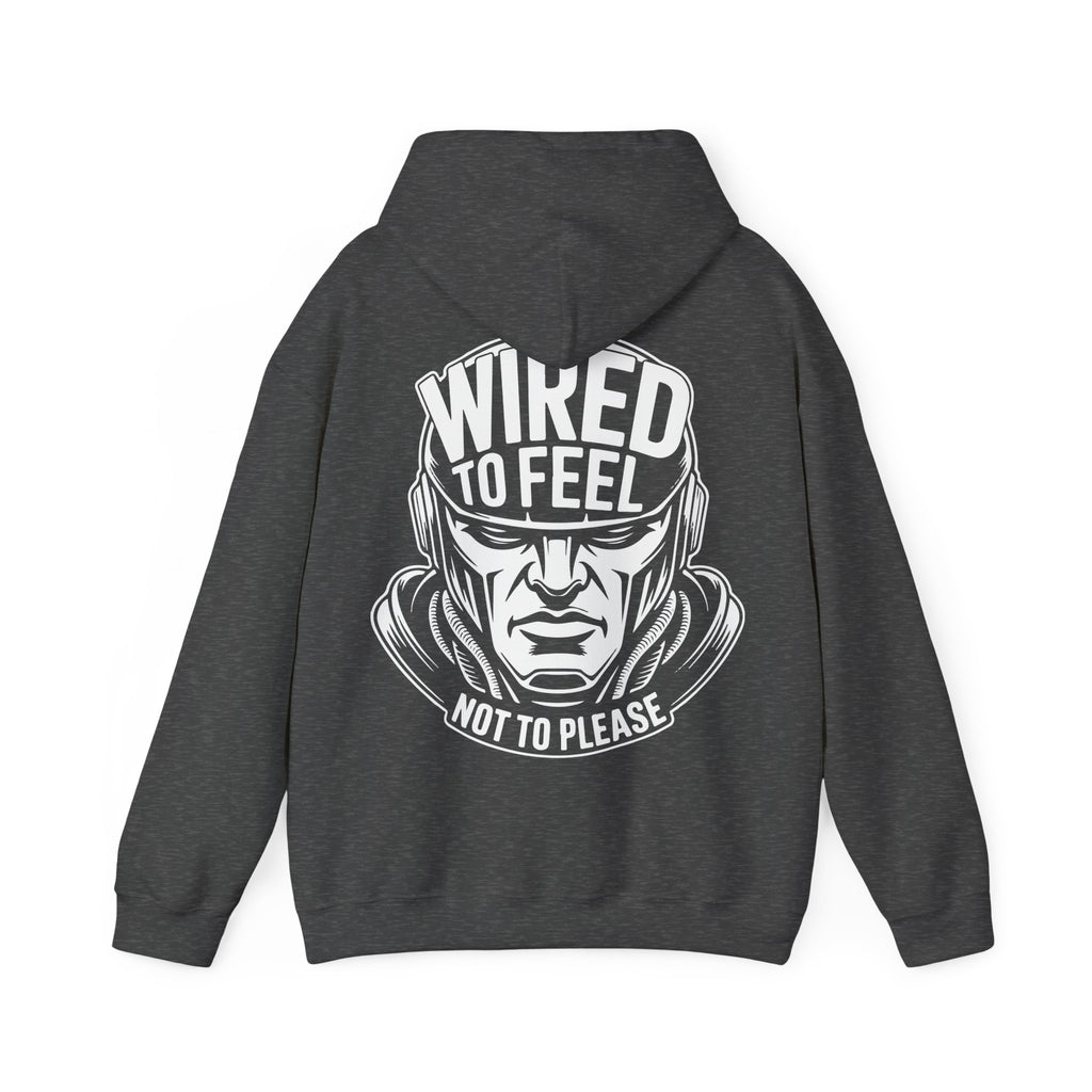 Unisex Heavy Blend Hoodie / WIRED TO FEEL NOT TO PEASE