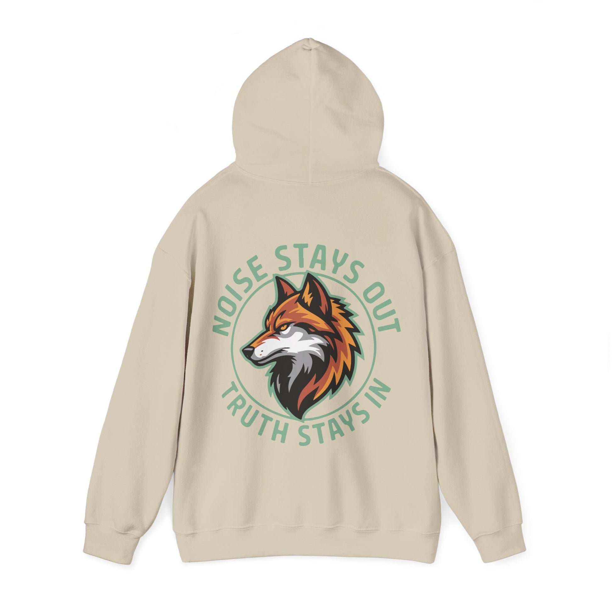 Unisex Heavy Blend Hoodie / NOISE STAYS OUT TRUTH STAYS IN