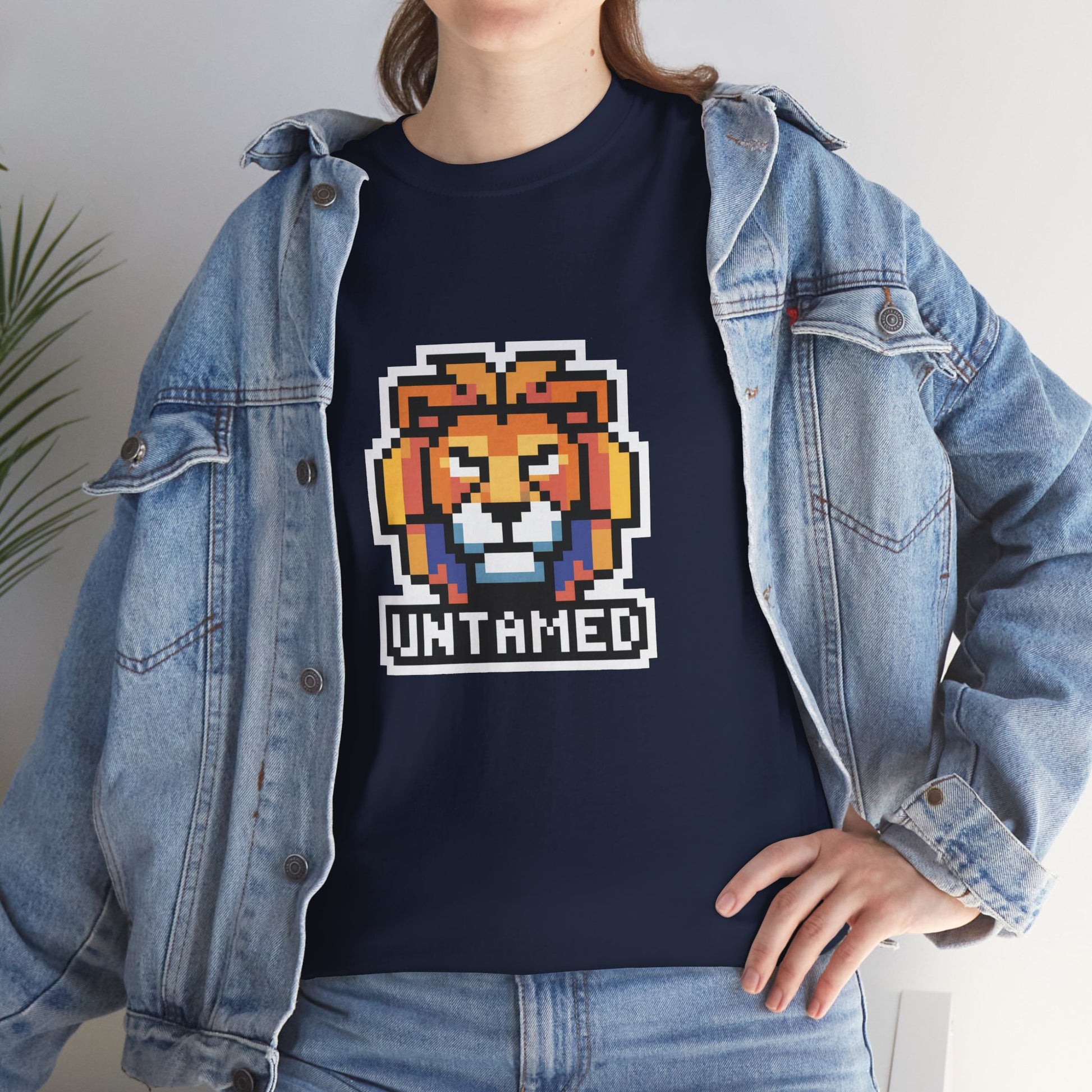 UNTAMED Pixel Lion | Unisex Heavy Cotton Tee