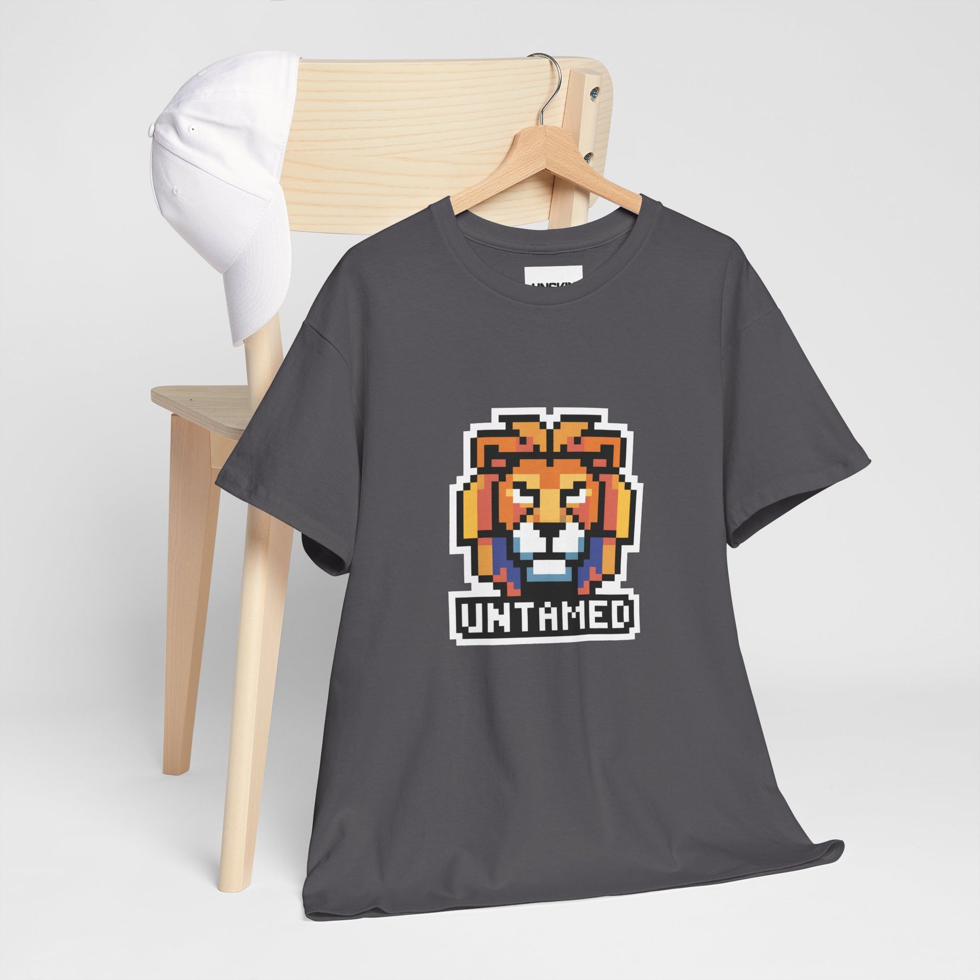 UNTAMED Pixel Lion | Unisex Heavy Cotton Tee