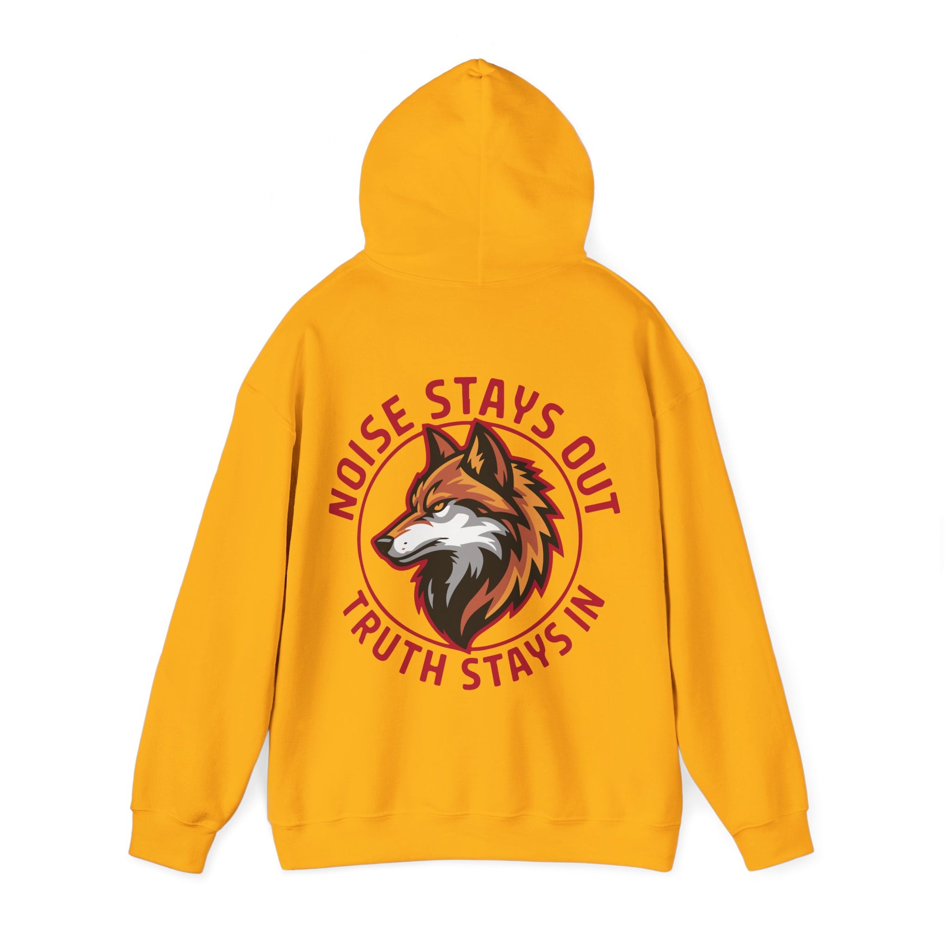 Unisex Heavy Blend Hoodie / NOISE STAYS OUT TRUTH STAYS IN