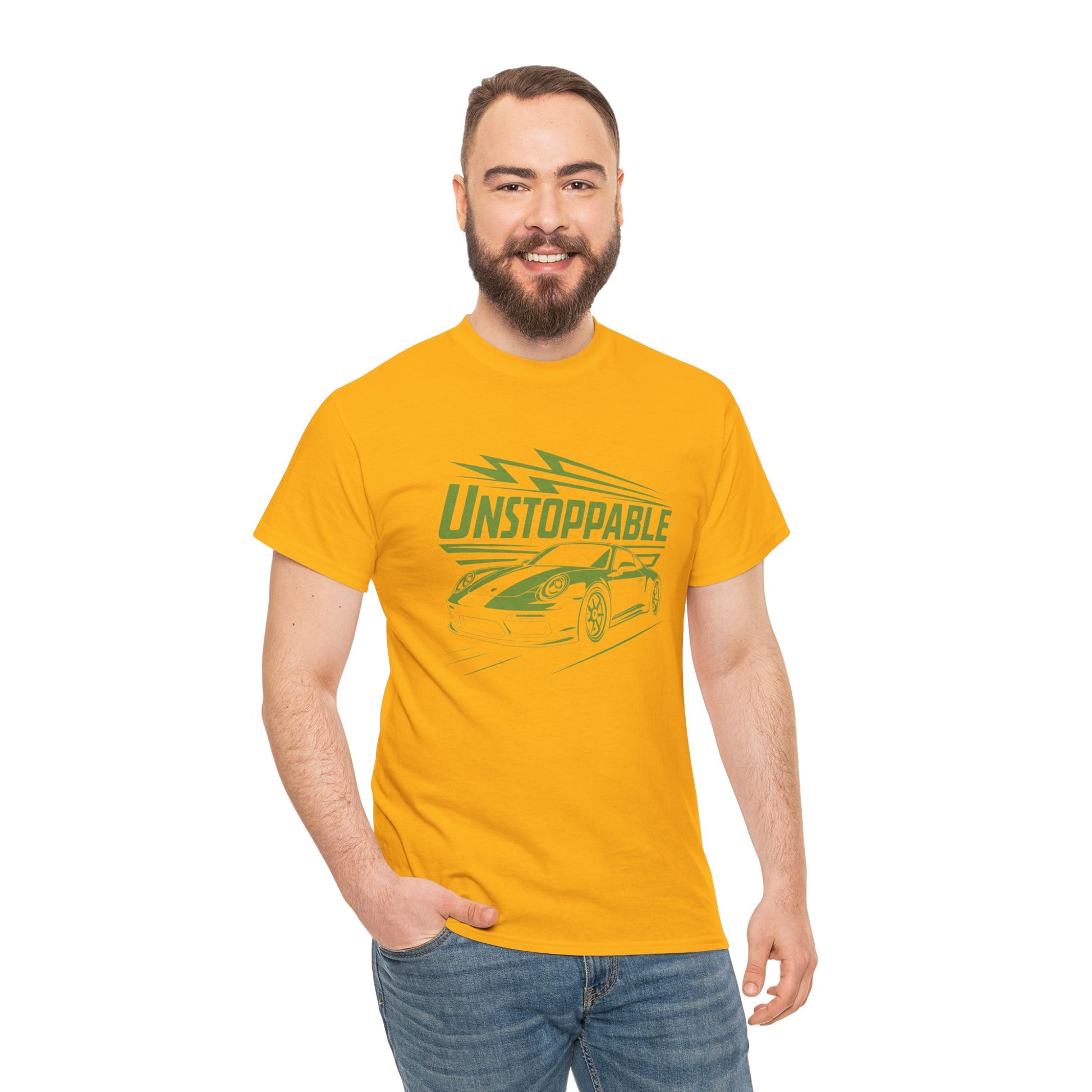 UNSTOPPABLE - Bold Porsche-Inspired  | Unisex Heavy Cotton Tee