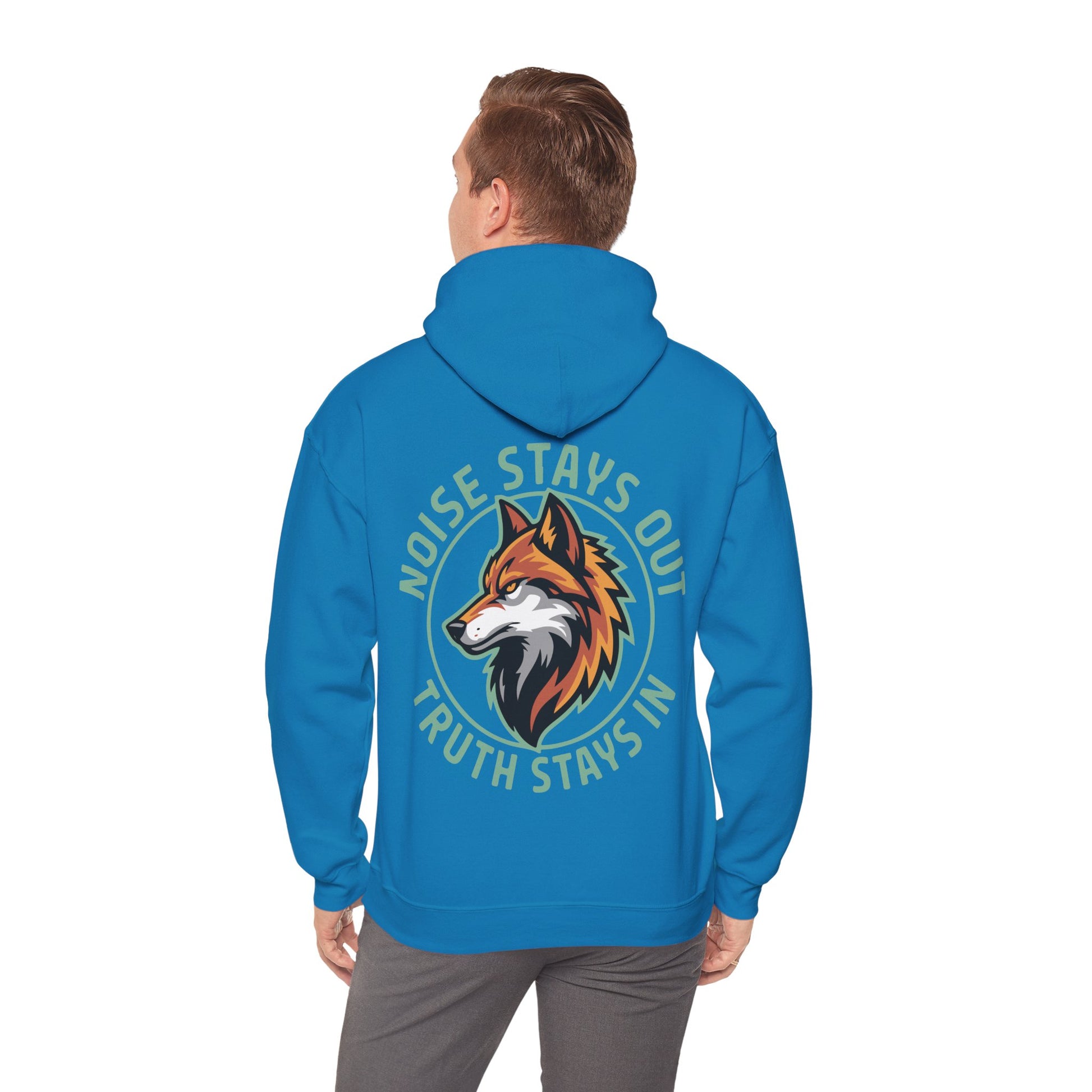 Unisex Heavy Blend Hoodie / NOISE STAYS OUT TRUTH STAYS IN