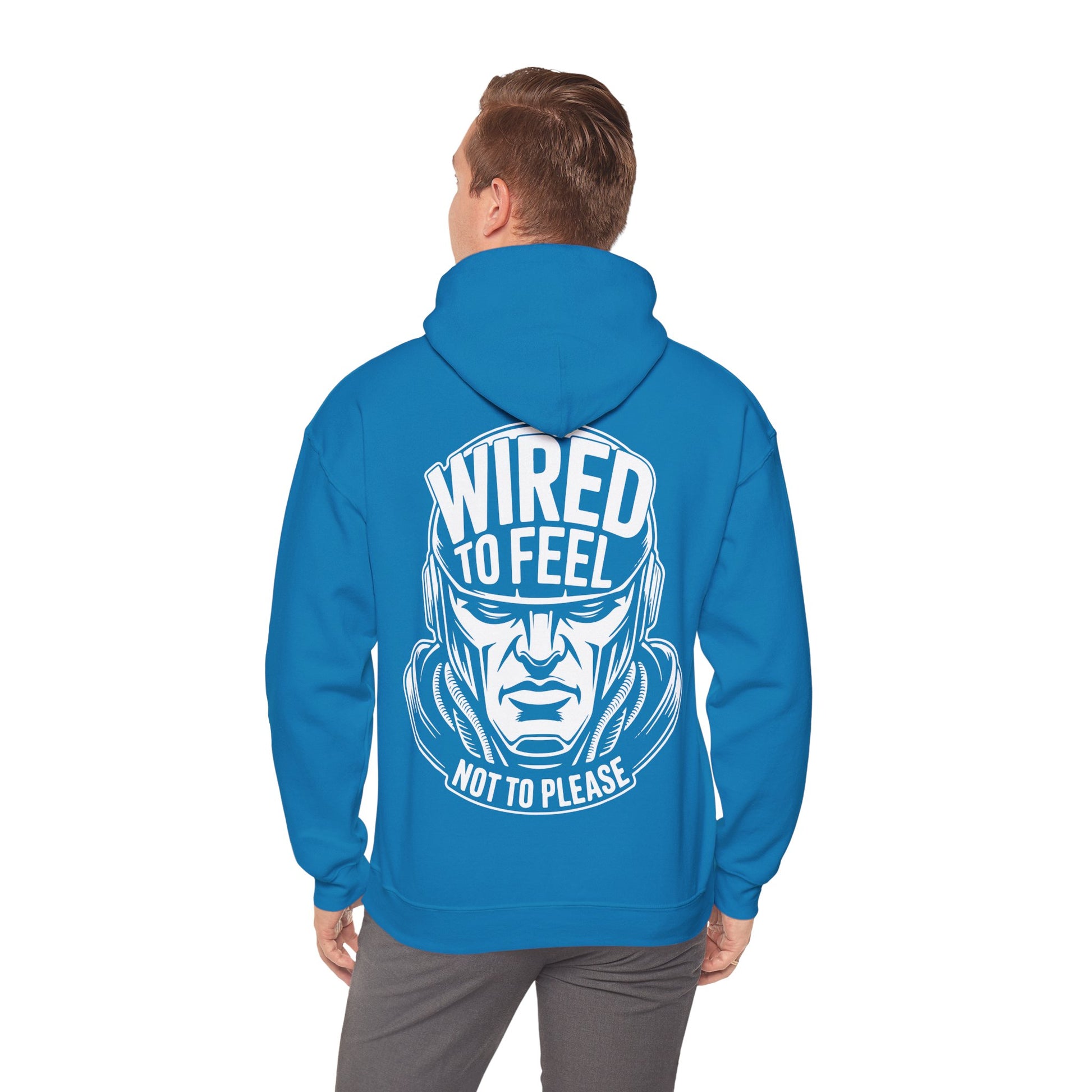 Unisex Heavy Blend Hoodie / WIRED TO FEEL NOT TO PEASE