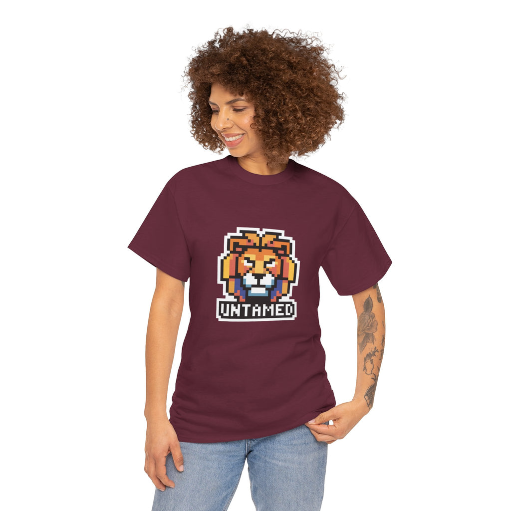 UNTAMED Pixel Lion | Unisex Heavy Cotton Tee