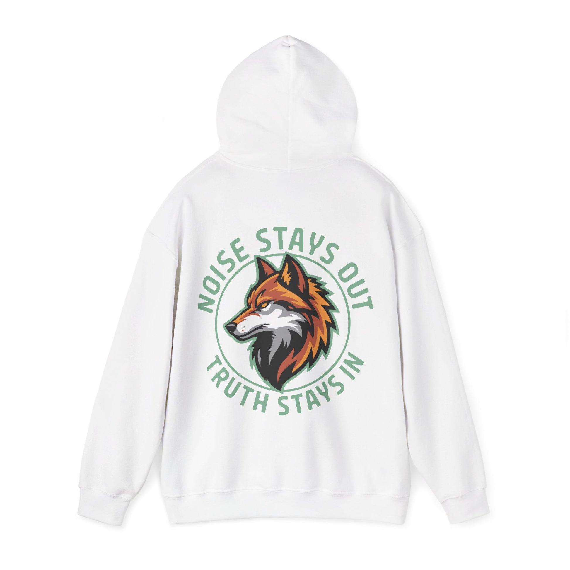 Unisex Heavy Blend Hoodie / NOISE STAYS OUT TRUTH STAYS IN