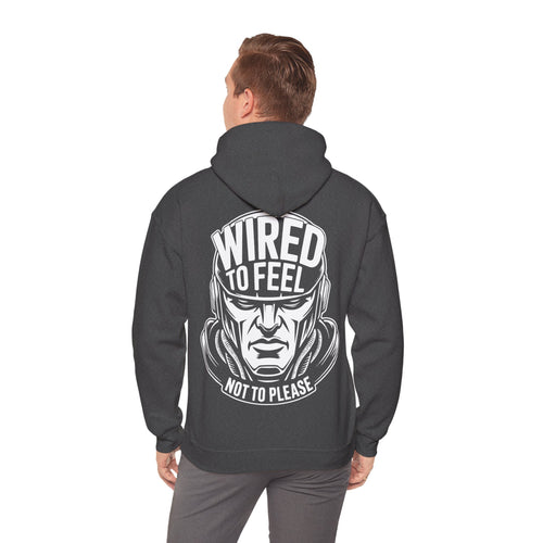 Unisex Heavy Blend Hoodie / WIRED TO FEEL NOT TO PEASE