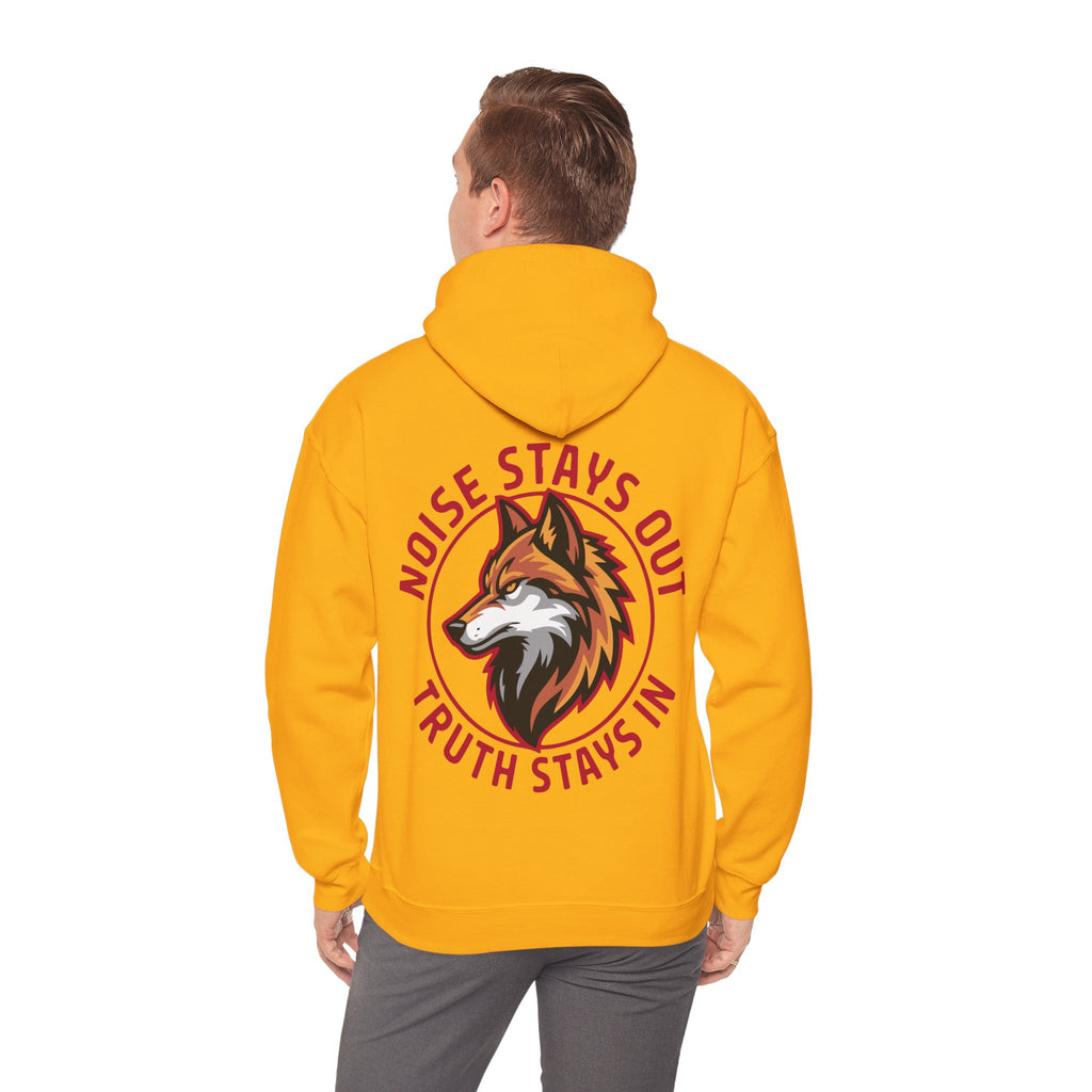 Unisex Heavy Blend Hoodie / NOISE STAYS OUT TRUTH STAYS IN