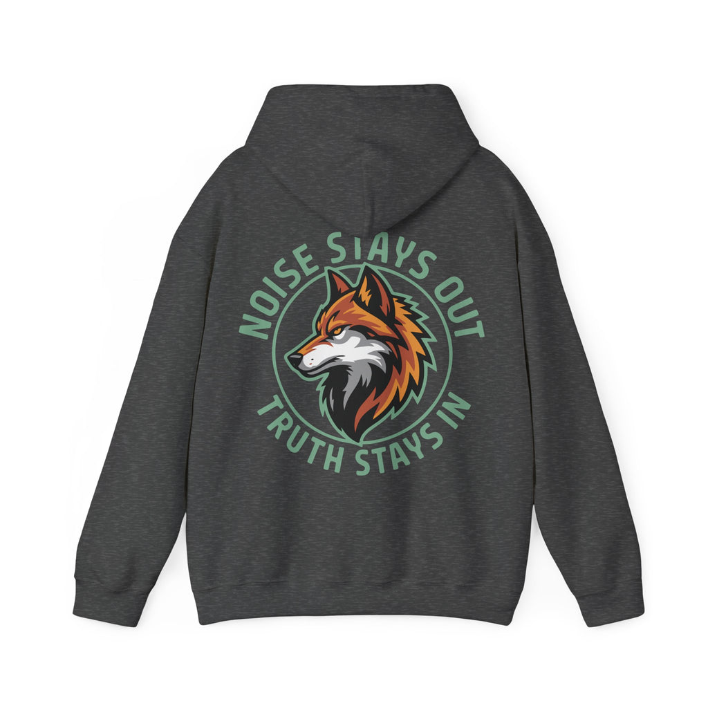Unisex Heavy Blend Hoodie / NOISE STAYS OUT TRUTH STAYS IN