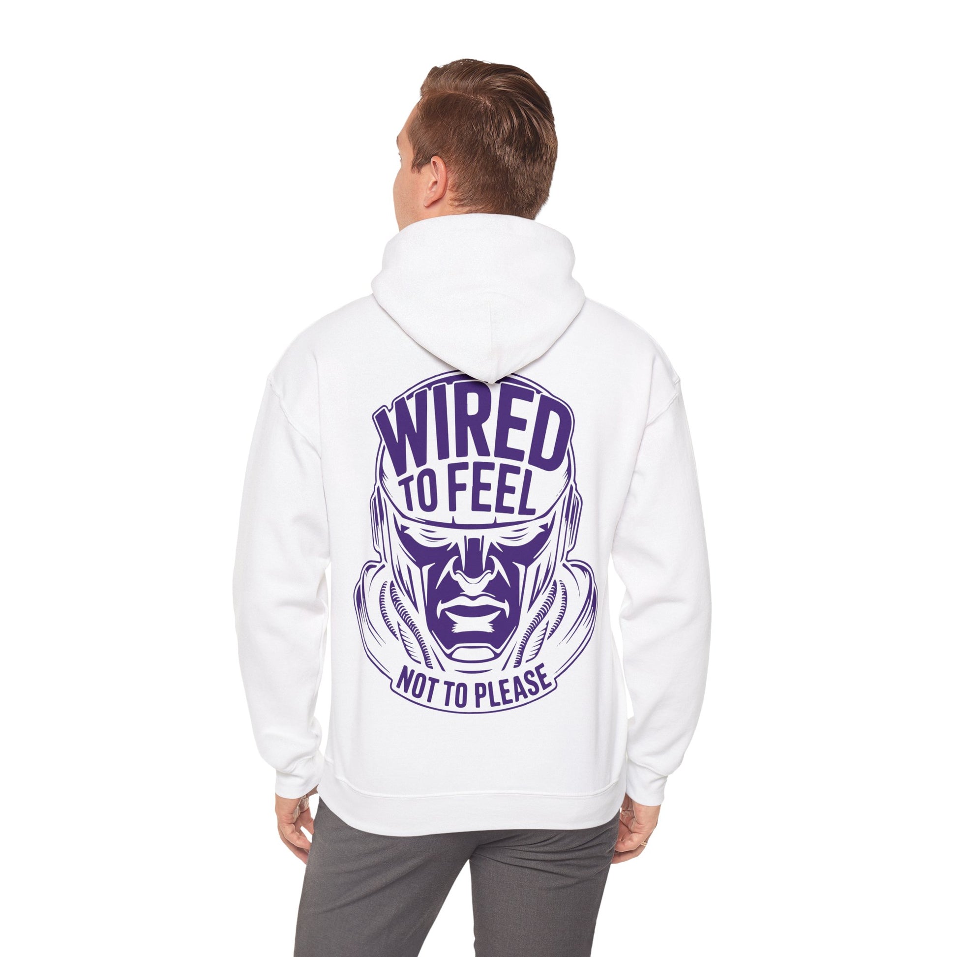 Unisex Heavy Blend Hoodie / WIRED TO FEEL NOT TO PEASE