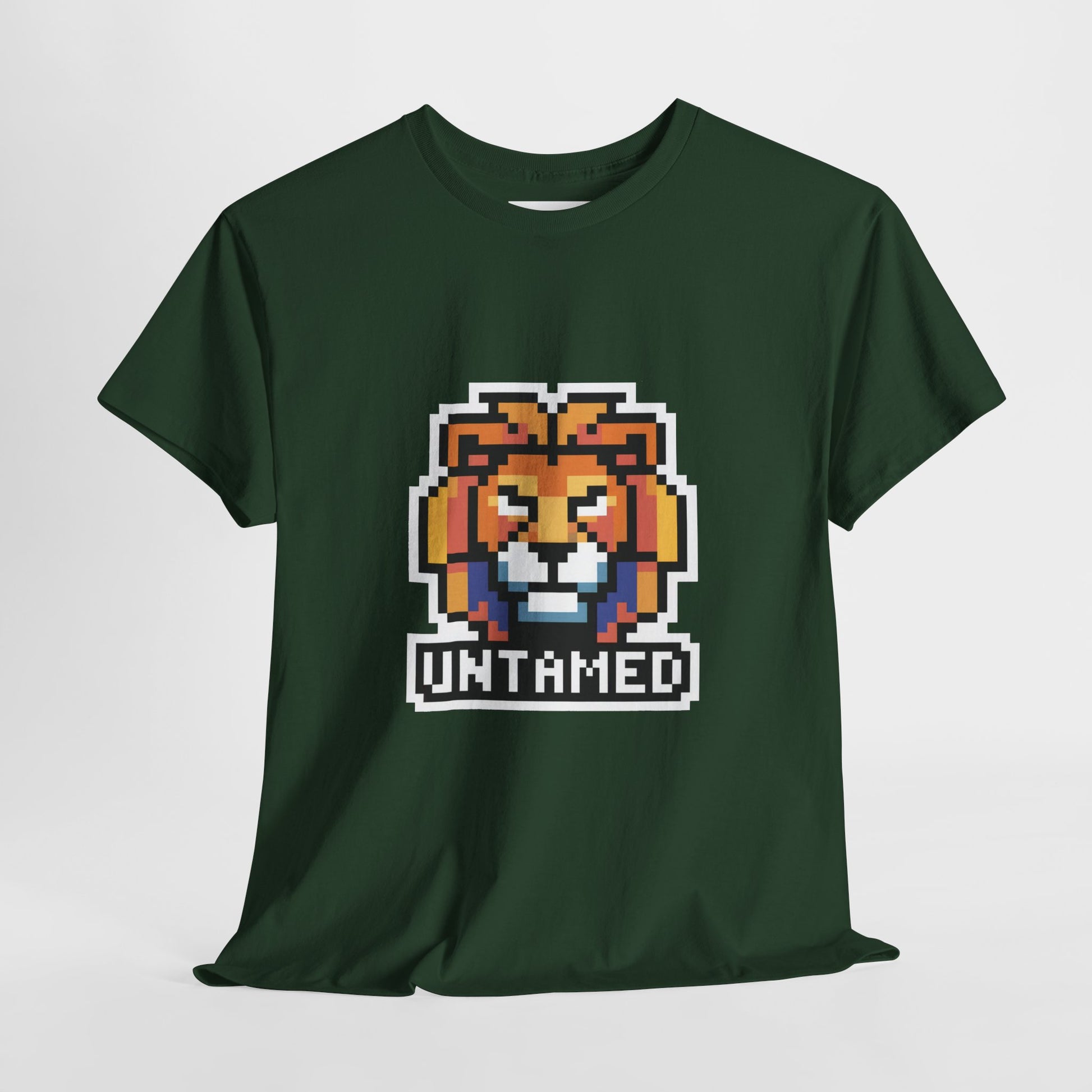 UNTAMED Pixel Lion | Unisex Heavy Cotton Tee