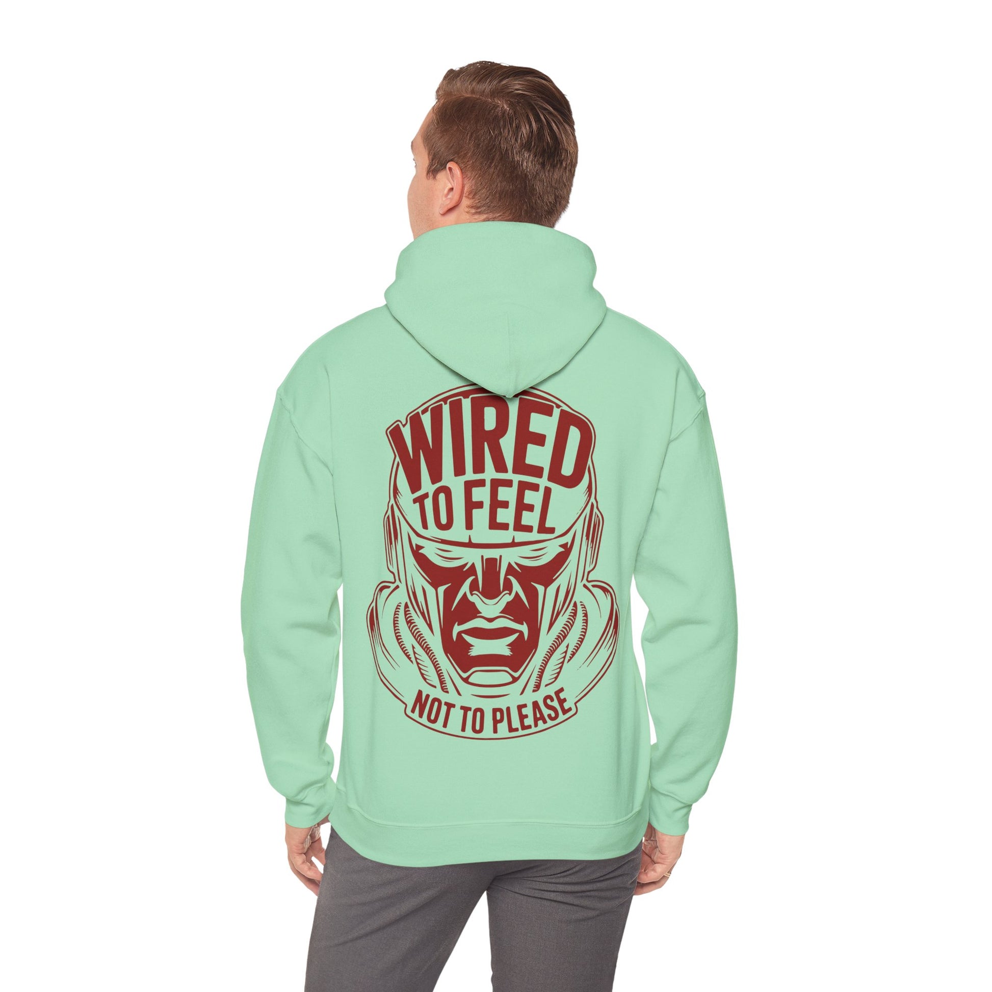Unisex Heavy Blend Hoodie / WIRED TO FEEL NOT TO PEASE